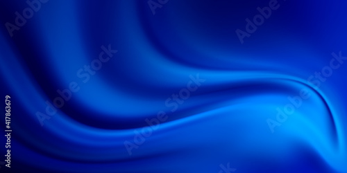 Blue flow background. Wave water Liquid shape color backdrop. Trendy Art design 