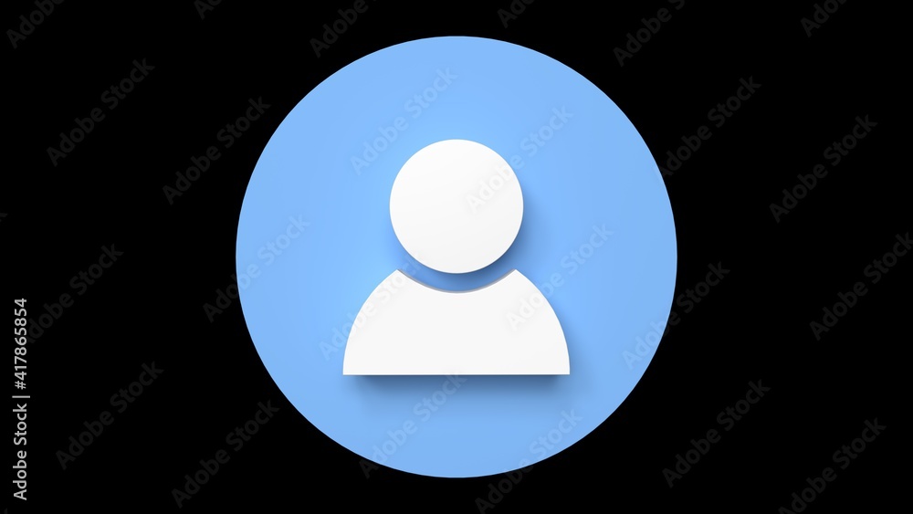 3d render minimalistic business person symbol 3d render minimalistic business person symbol