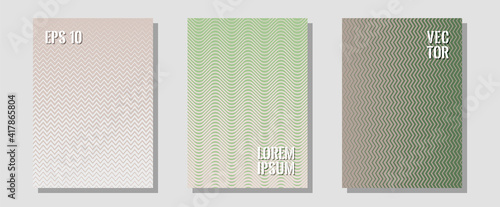 Halftone flat patterns abstract vector set.