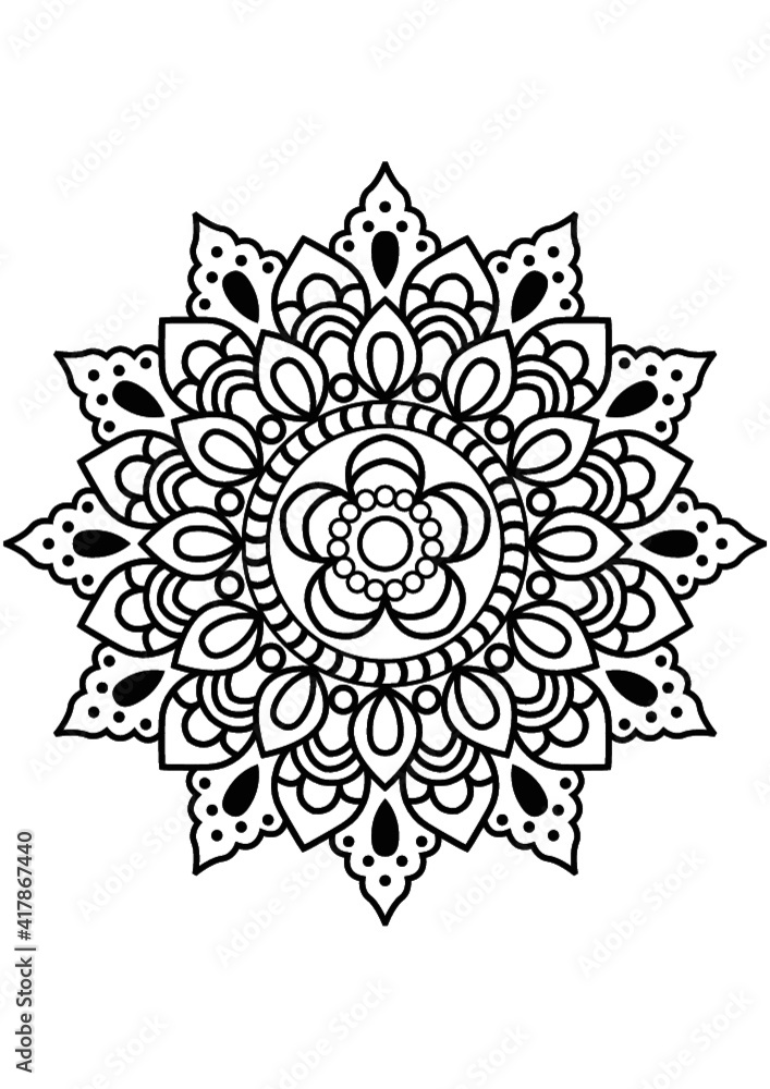 Mandala, flower, Sunflower, Graphic, Summer,  decor