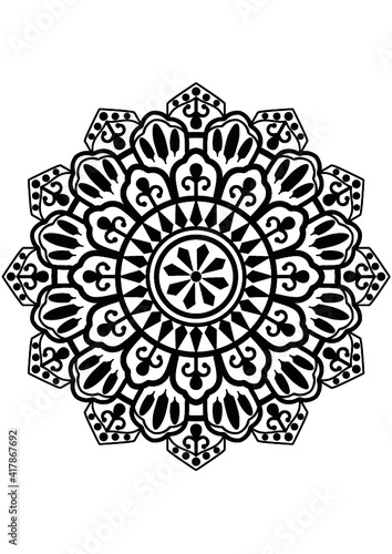 Mandala, flower, Sunflower, Graphic, Summer,  decor