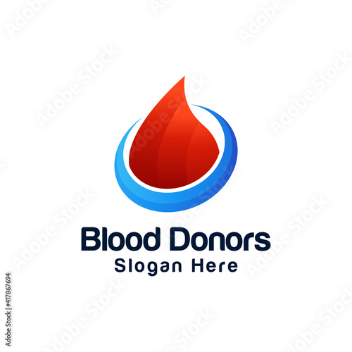 blood logo design vector illustration