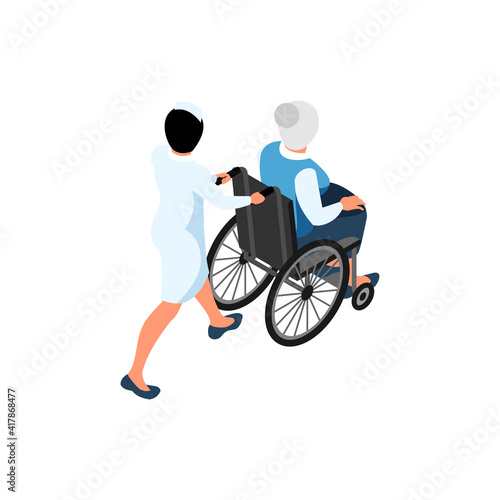 Nursing Wheelchair Ride Composition