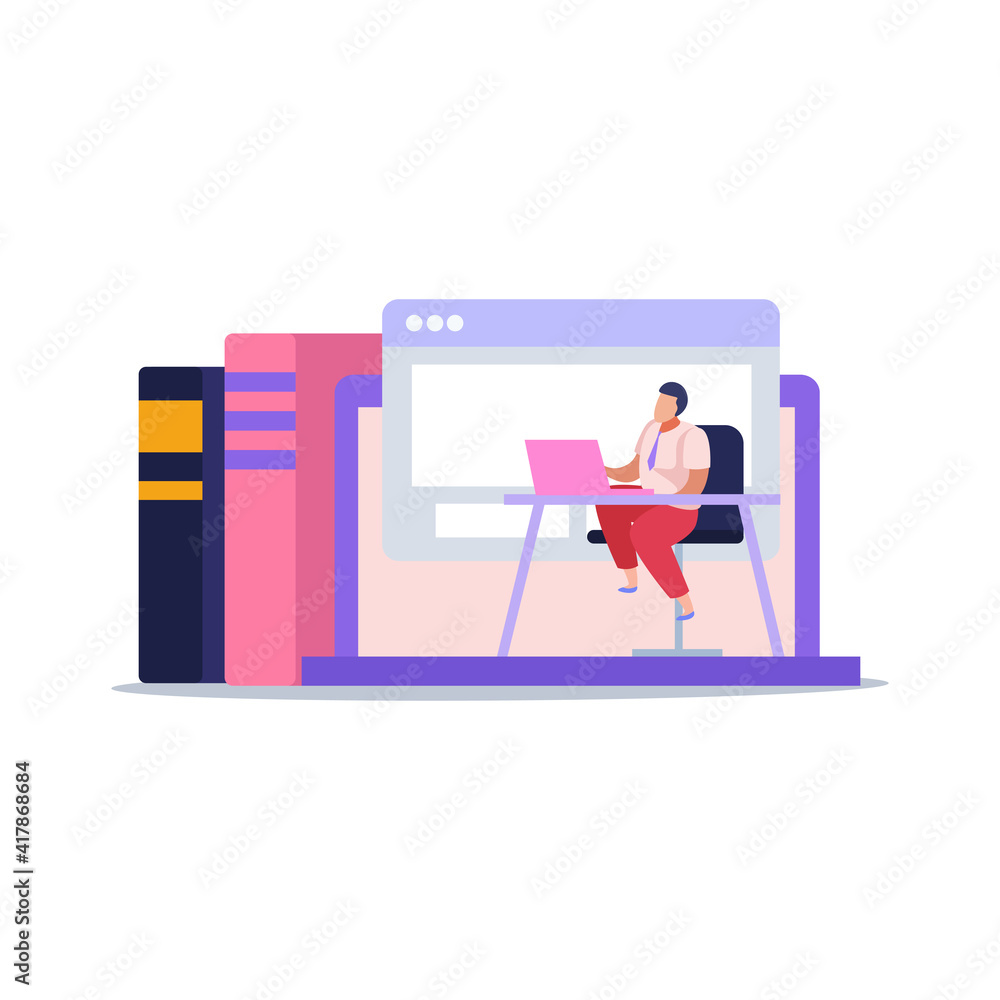 Bookshelf E-Learning Composition Bookshelf E-Learning Composition
