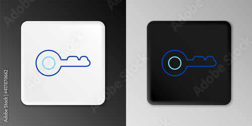 Line Diamond icon isolated on grey background. Jewelry symbol. Gem stone. Colorful outline concept. Vector.