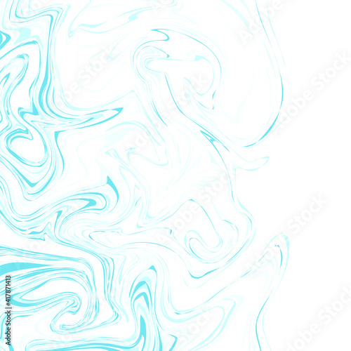 Abstract white and blue background. Stylish liquid marble texture. For backgrounds or wallpapers. Vector illustration