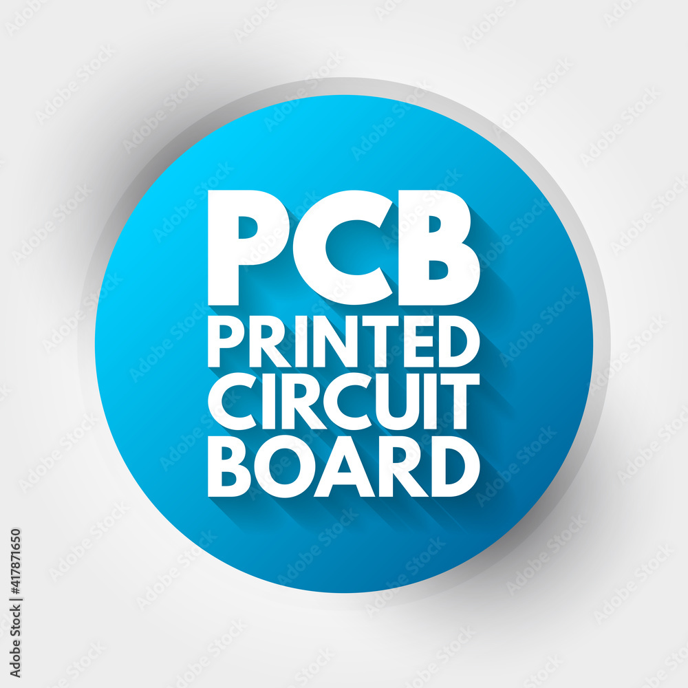 PCB - Printed Circuit Board acronym, technology concept background PCB - Printed Circuit Board acronym, technology concept background