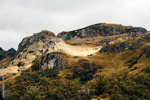 Mystical rock formations of Cumbemayo in Cajamarca PERU photo