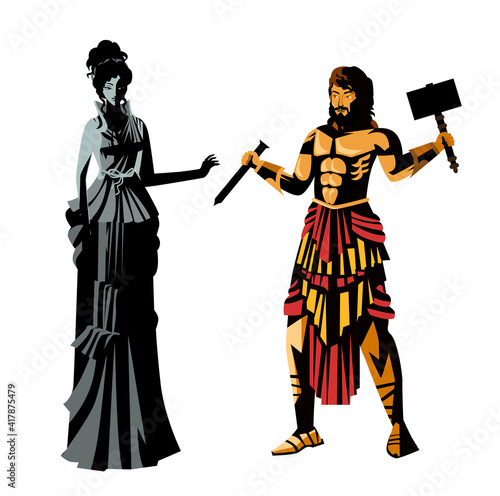 Pygmalion and galatea living statue mythology greek myth photo