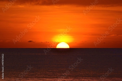 Sunset At The Beach, Kota Kinabalu, Borneo,Sabah, Malaysia