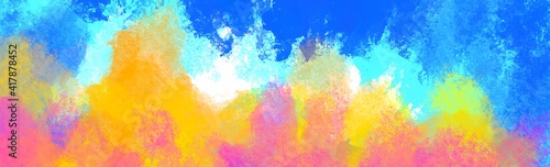 Abstract Background colorful watercolor texture , Beautiful banner for website