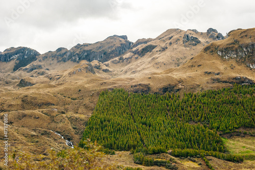 Mystical rock formations of Cumbemayo in Cajamarca PERU photo