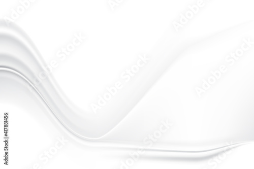 crumpled fabric texture. cloth wave grey shadow soft creased white abstract background. illustration vector