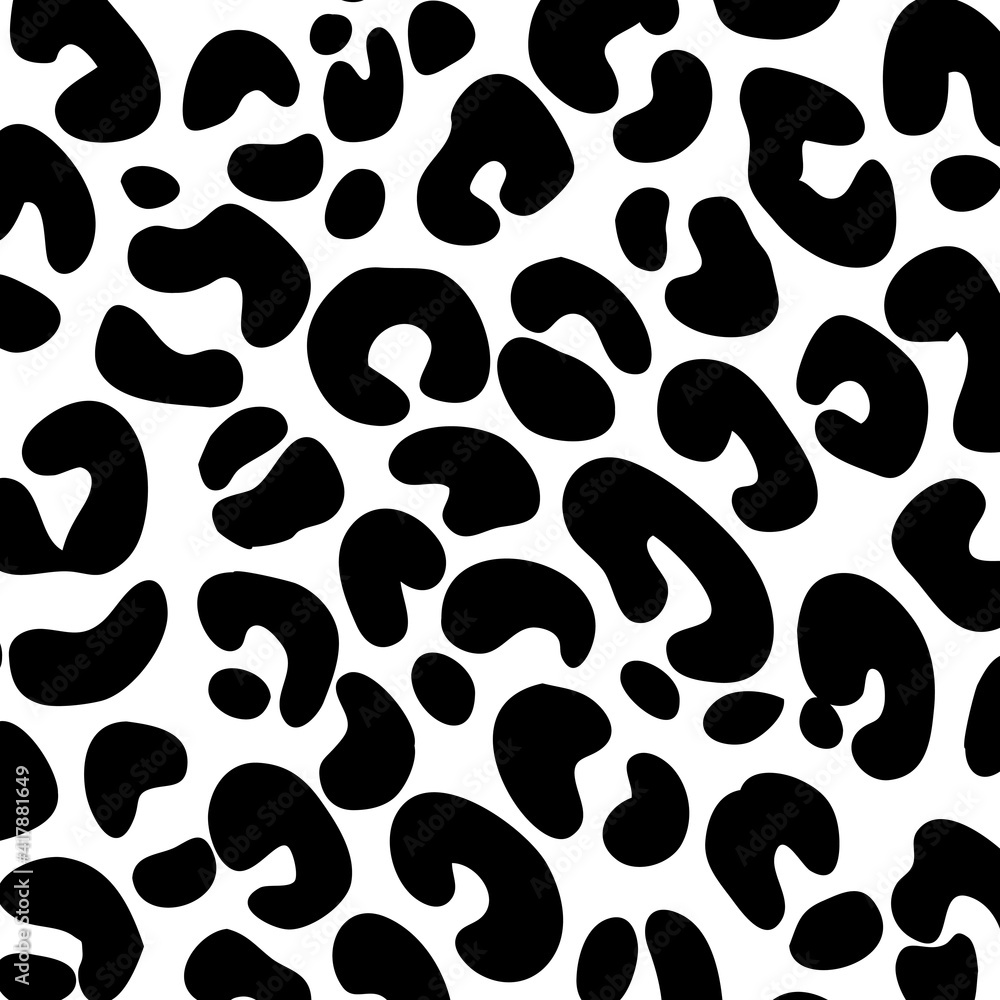 Leopard skin background. Safari abstract print black and white Leopard skin background. Safari abstract print black and white