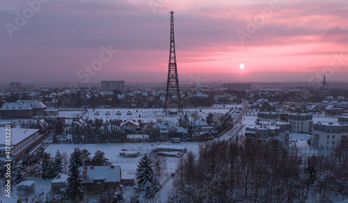 Poland Gliwice Radio winter