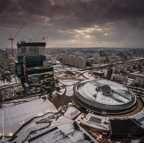 Poland Silesia Katowice in winter