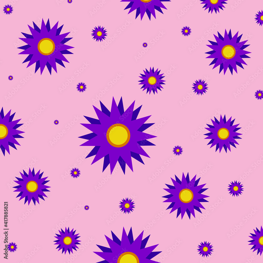 vector cute flower summer pattern, wallpaper and background vector cute flower summer pattern, wallpaper and background