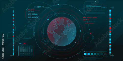 Design of the virtual interface of the planetary protection program.