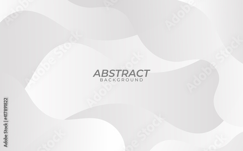 Abstract White silver soft wavy universal background for business presentation. Abstract flow elegant pattern. Minimalist empty striped blank . Halftone monochrome cover