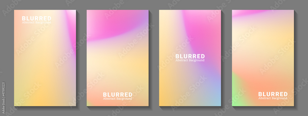 Set of soft cloud background in pastel colorful gradation. Modern blurred background. Vector EPS.10
Set of soft cloud background in pastel colorful gradation. Modern blurred background. Vector EPS.10