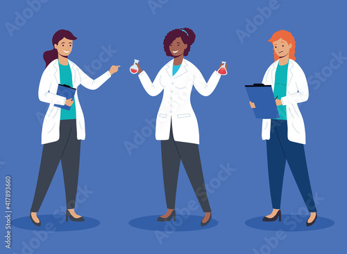 girls scientifics characters