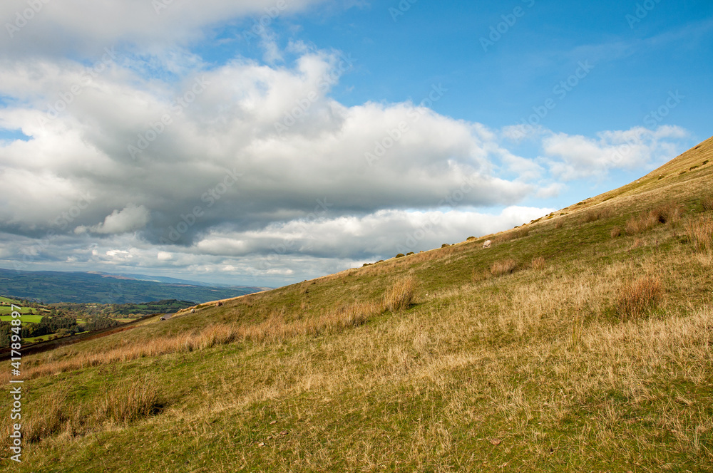 Black mountains and the Brecon beacons. Black mountains and the Brecon beacons.