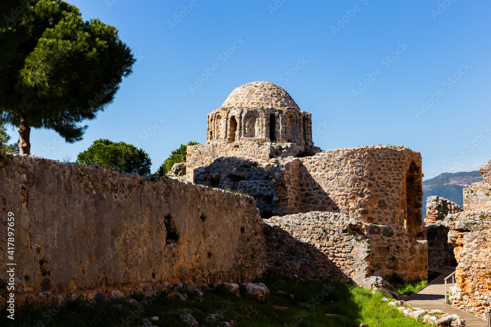 Fortress in the city of Alanya (Alanya Kalesi).