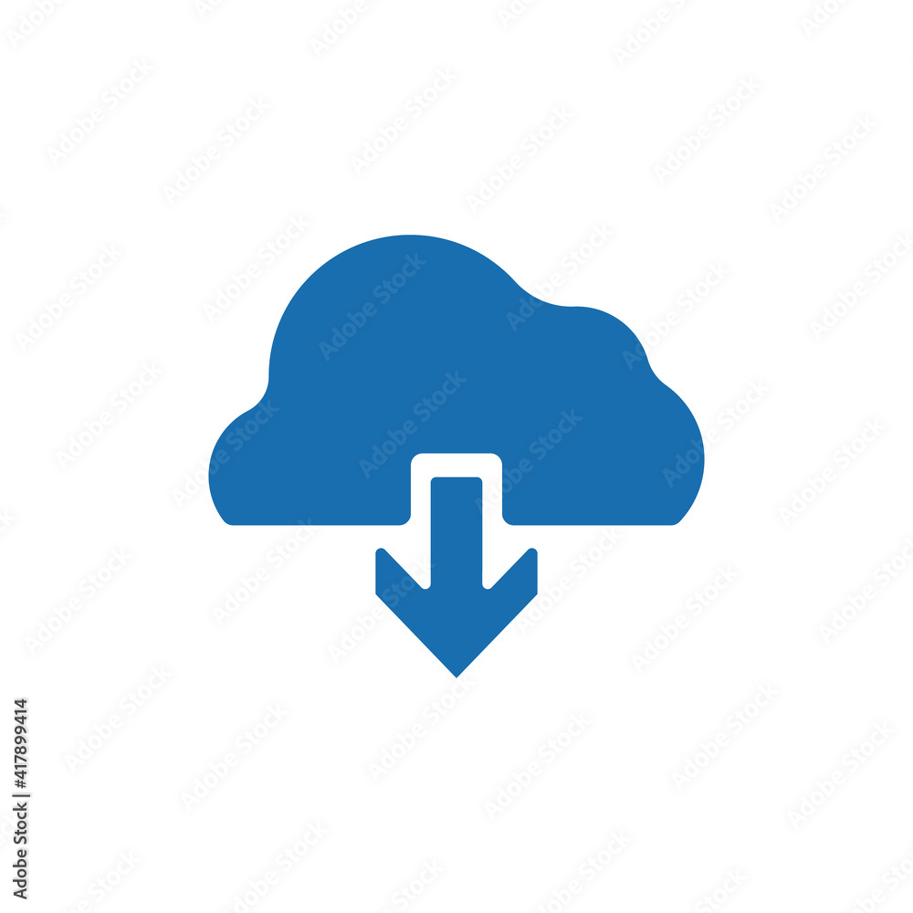 cloud file downloads web icon. vector design Illustration on white background . cloud file downloads web icon. vector design Illustration on white background .