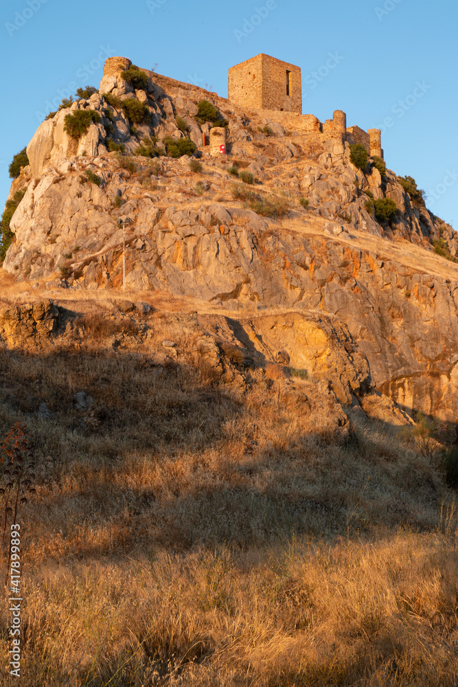 Fototapeta premium ancient castle on a mountain