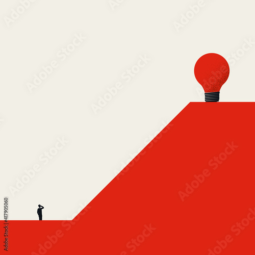 Creative inspiration business vector concept. Symbol of creativity, innovation and new ideas.