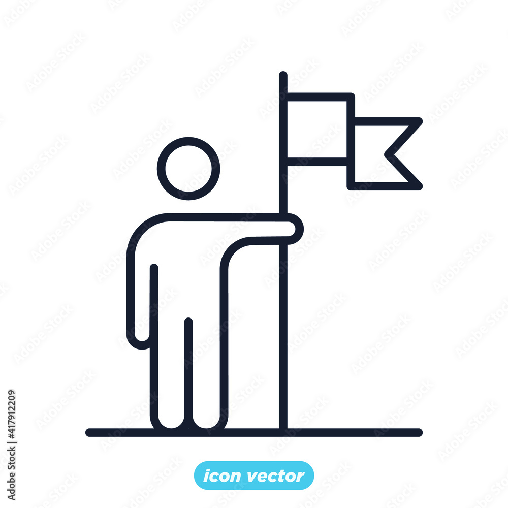 Fototapeta premium leadership icon. Business and finance leadership symbol template for graphic and web design collection logo vector illustration