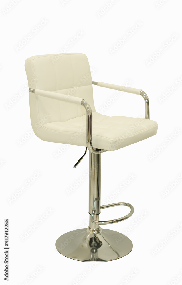 Office chair with lifting mechanism on white background Office chair with lifting mechanism on white background