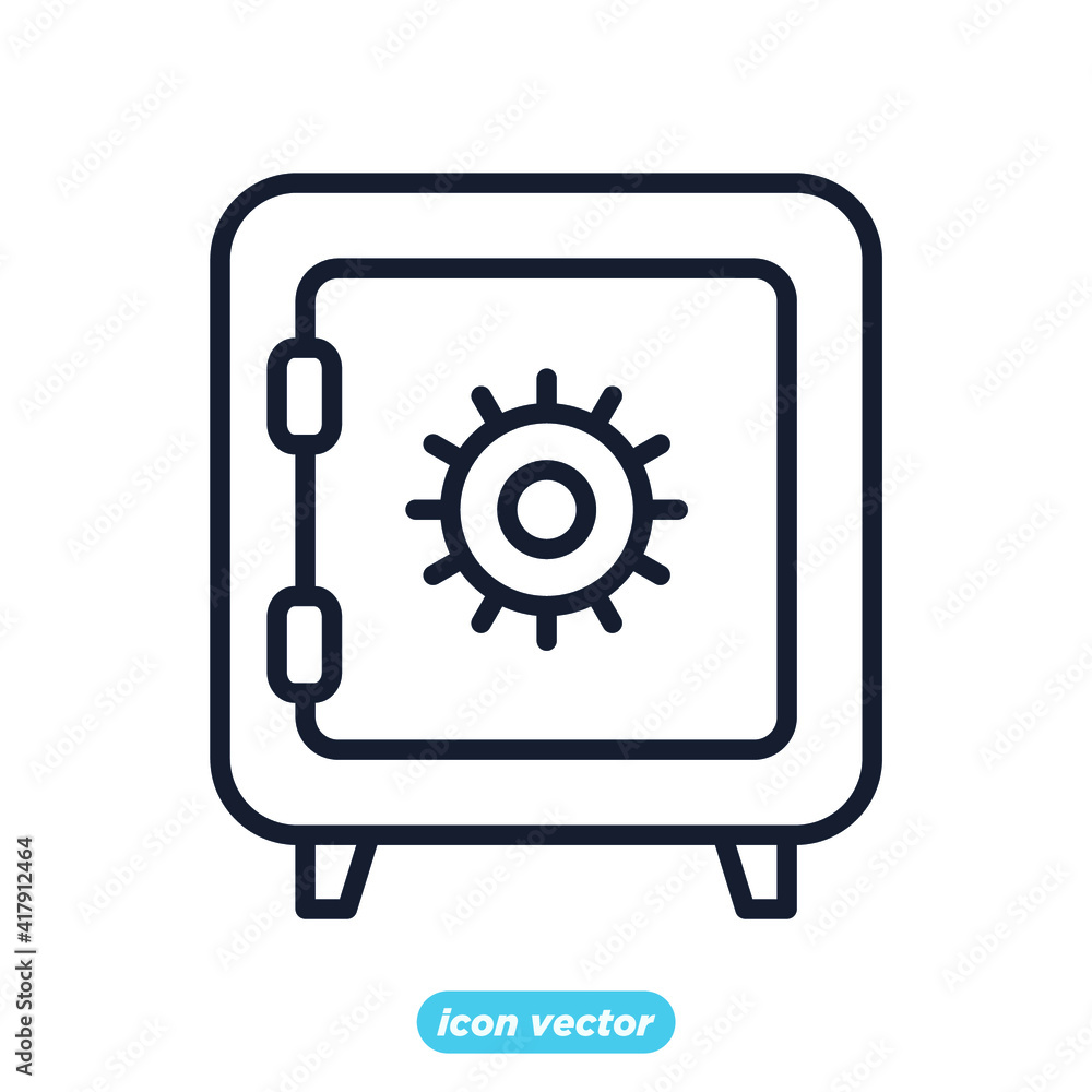 safe money icon. Business and finance safe money box symbol template for graphic and web design collection logo vector illustration safe money icon. Business and finance safe money box symbol template for graphic and web design collection logo vector illustration