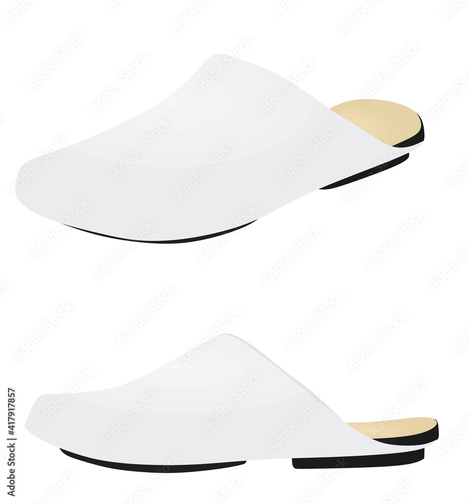 White man sandal. vector illustration White man sandal. vector illustration