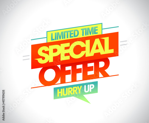 Limited time special offer banner mockup