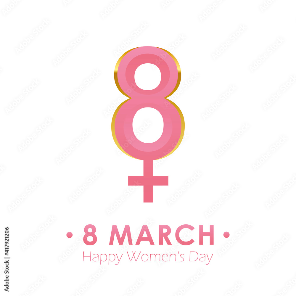 8th march international womens day female abstract symbol vector illustration EPS10 8th march international womens day female abstract symbol vector illustration EPS10