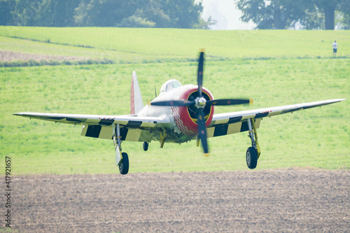 The all metal mid-wing Thunderbolt was a popular fighter aircraft during the Second World War photo