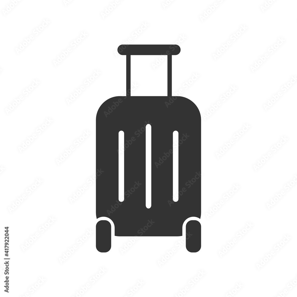 Travel bag flat icon. luggage vector illustration. Travel bag flat icon. luggage vector illustration.