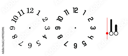  clock isolated on white background
