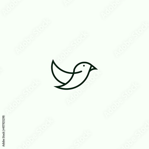 bird logo design vector graphics illustration 