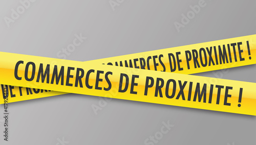 Logo commerces de proximité.