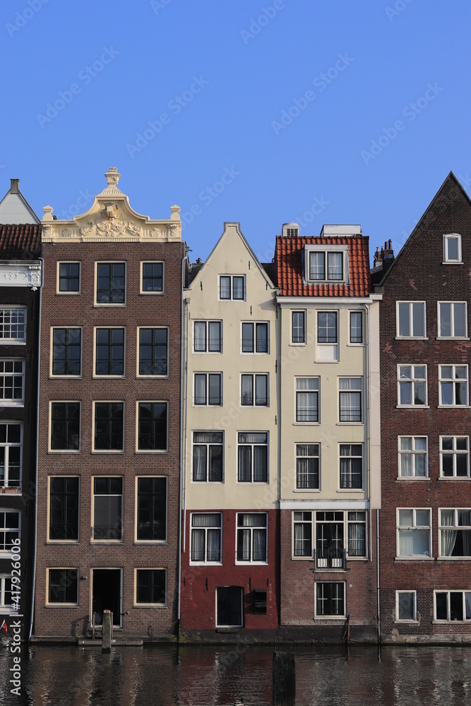 Amsterdam Historic Damrak Buildings Amsterdam Historic Damrak Buildings
