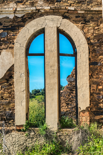 Abandoned, overgrown and decomposed inside an old manor house.