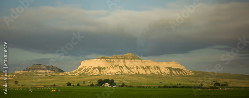 Rock formations near Scottsbluff, Nebraska photo