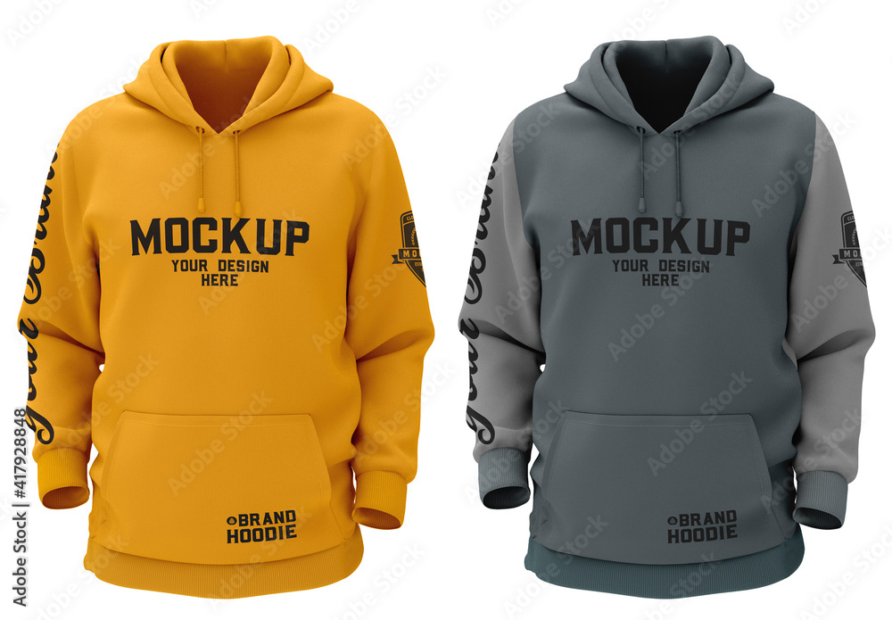 Hoodie Sweatshirt Mockup Stock Template | Adobe Stock