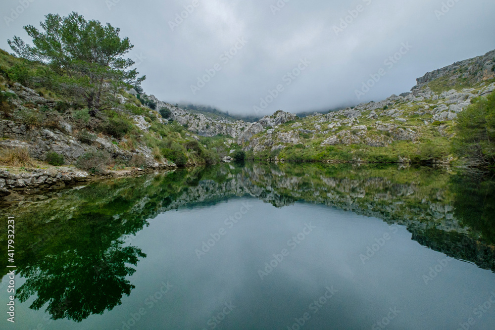 Mortix reservoir, Escorca, Mallorca, Balearic Islands, Spain