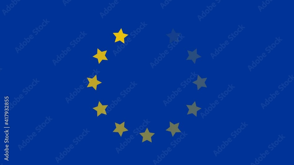 Loading animation of European flag. The European flag video footage, 4K
Loading animation of European flag. The European flag video footage, 4K