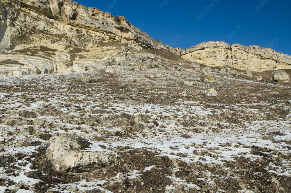 White hills in Crimea White hills in Crimea