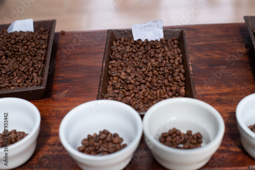 coffee beans and coffee