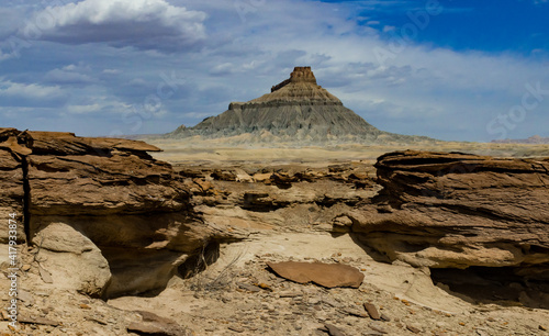 Factory Butte is a summit in Wayne County, Utah, US